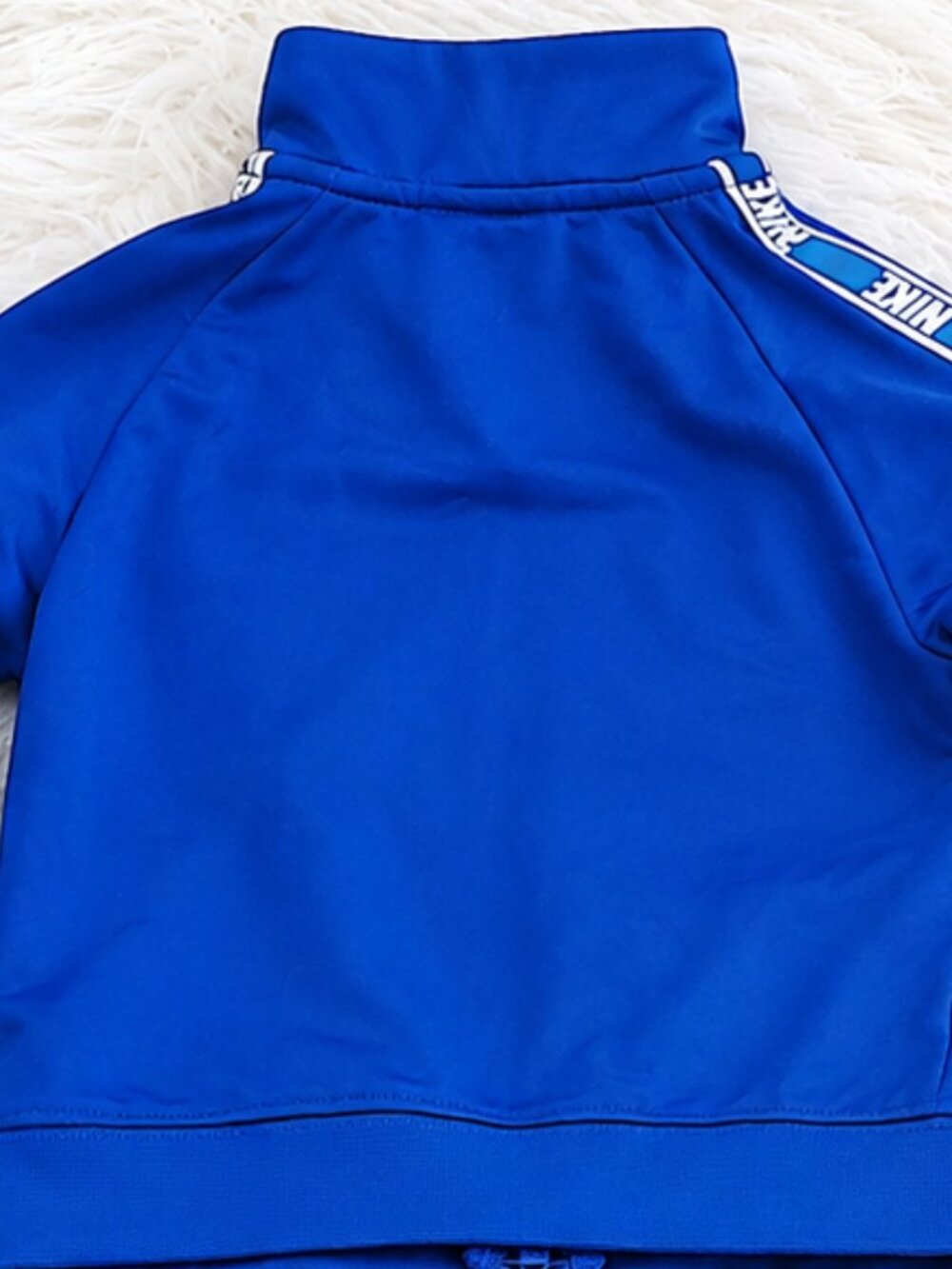 Nike Blue Unisex Taping Tricot Two Piece Tracksuit Set SZ 12M - Picture 6 of 9
